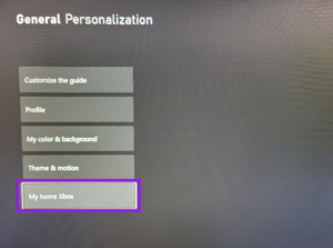your home xbox settings cannot be changed