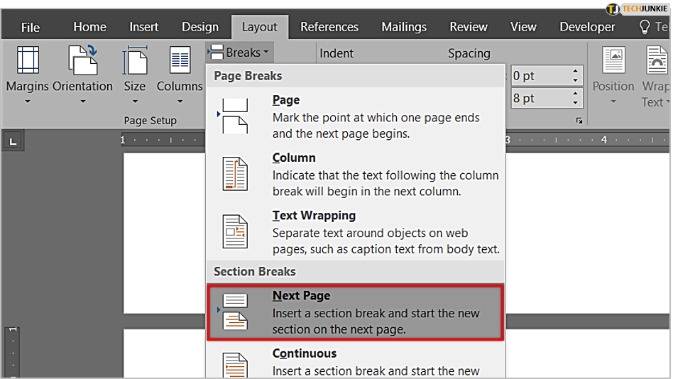 change to single page view in word for mac