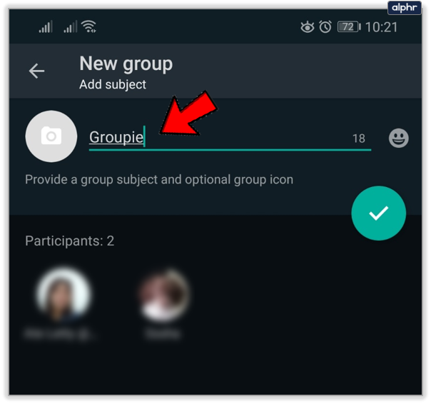 add group icon