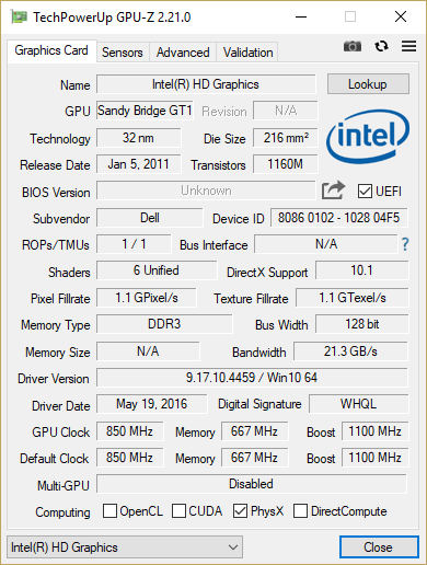 my intel graphics driver failed to install