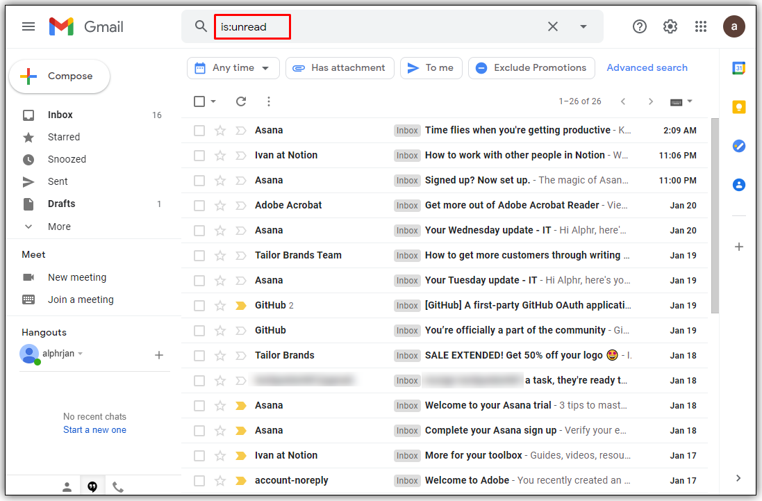 How To Locate Unread Emails In A Gmail Account [Video] - INVENTgen