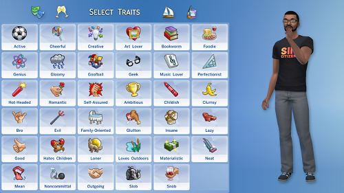 add traits sims 4