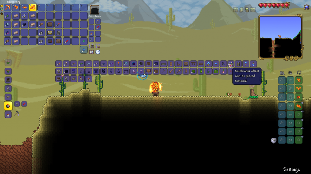 terraria - How does the distribution of ores & chests change with