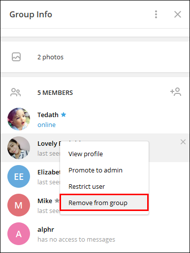 How to block someone from a Telegram group - Quora