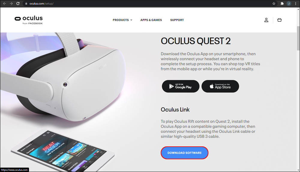 oculus app download