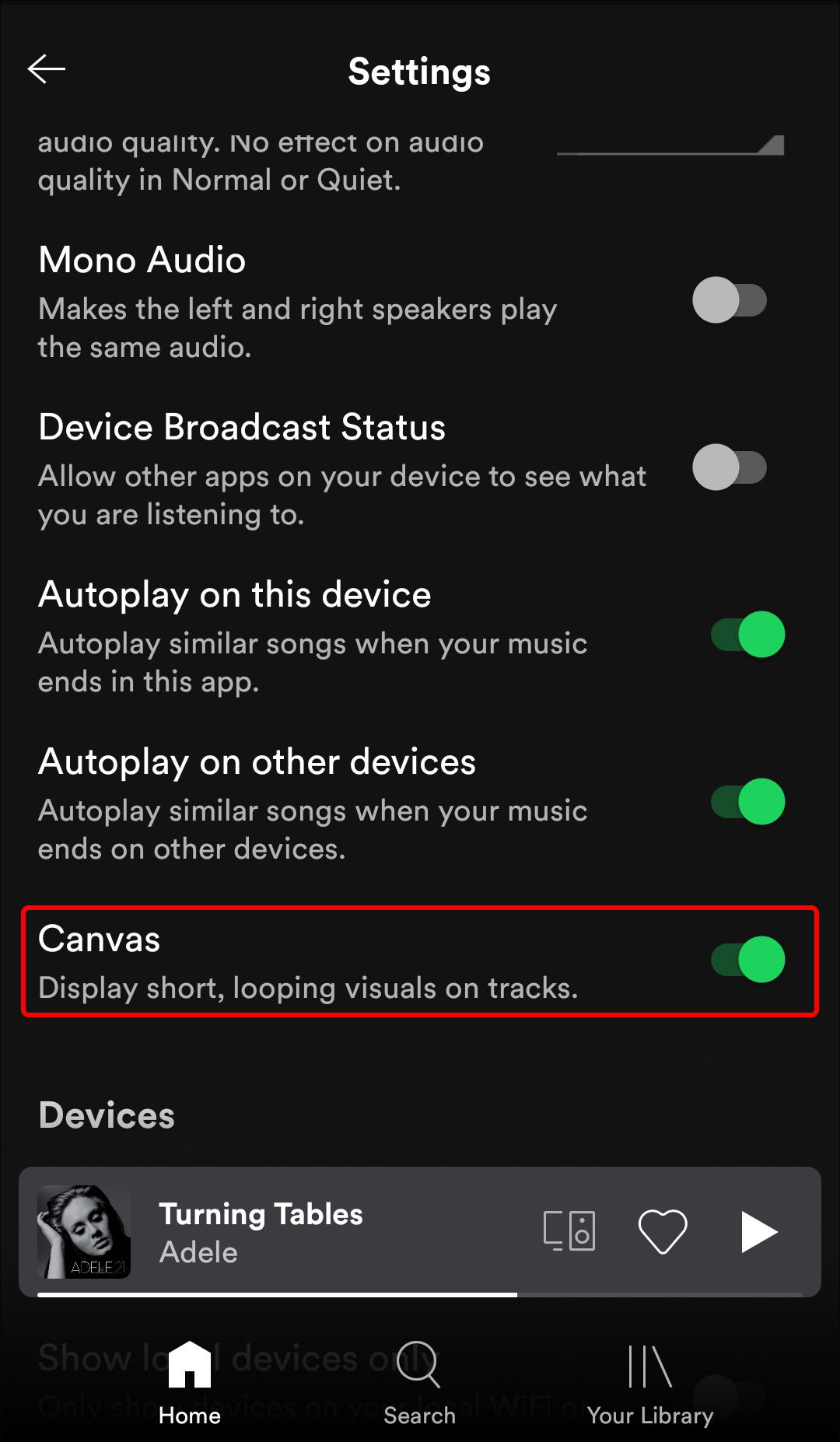 Canvas trên Spotify là một tính năng độc đáo giúp cho người dùng có thể tạo những đoạn video ngắn với âm nhạc. Tính năng này cho phép bạn dễ dàng tạo ra những video hack não với âm nhạc và hình ảnh đầy ấn tượng. Hãy xem ảnh về cách bật tắt Canvas trên Spotify để khám phá tính năng này.