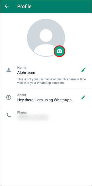 whatsapp profile pic