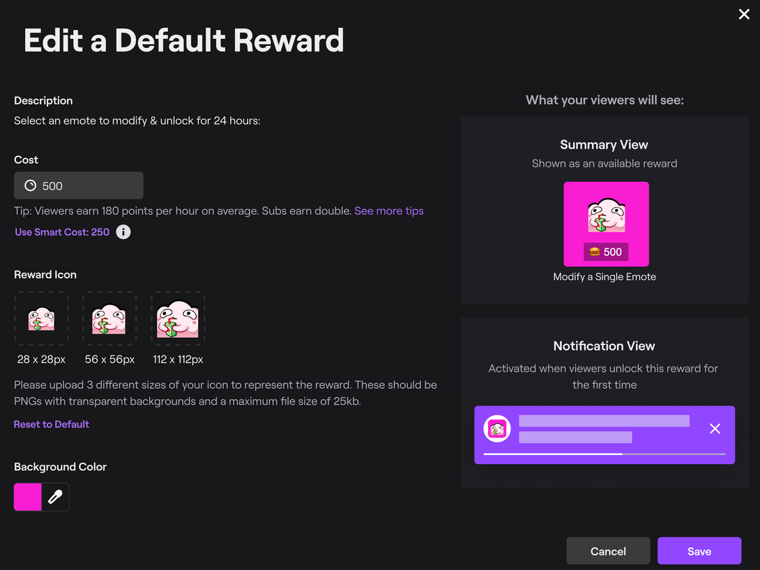 Minecraft Viewer Rewards on Twitch