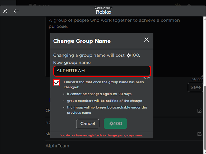 How to Change a Group Name in Roblox